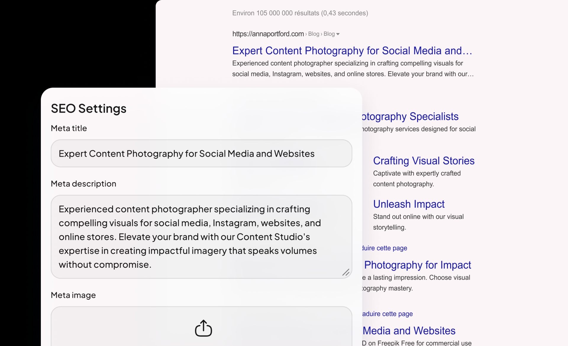 Optimized for outstanding SEO